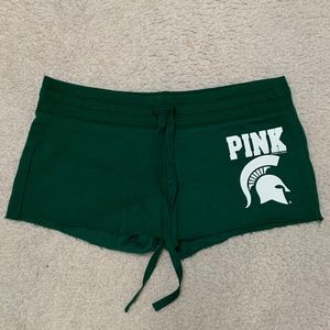 Victoria’s Secret PINK Michigan State shorts